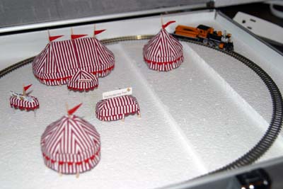 circus and track on 3 layers of foam