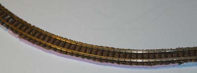 track installed and roadbed trimmed